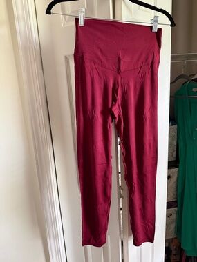 aerie High-Rise Burgundy Leggings